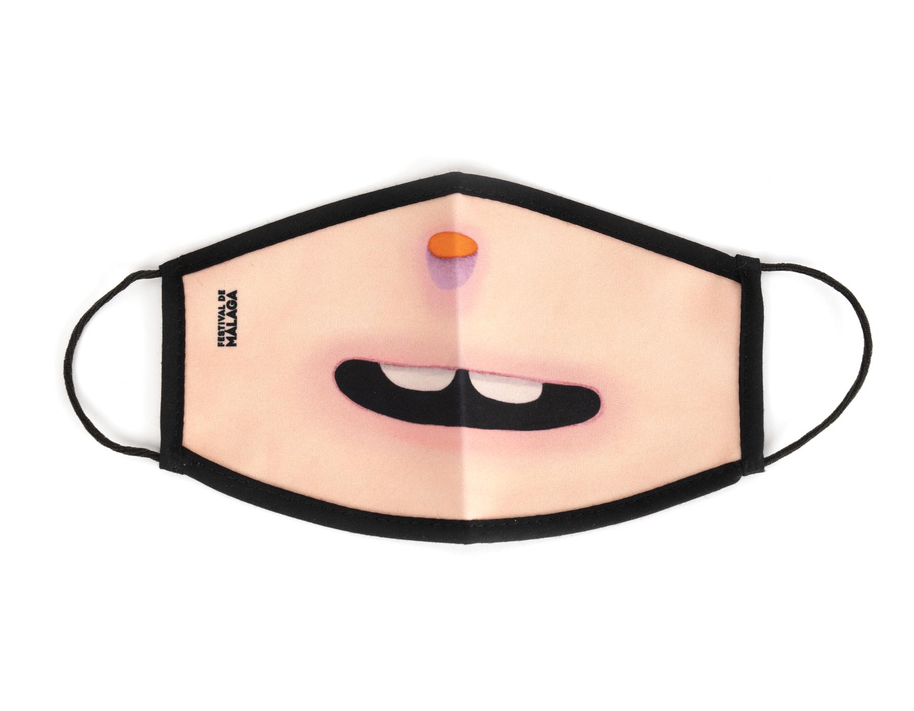 Reusable hygienic face mask for adults "Smile"